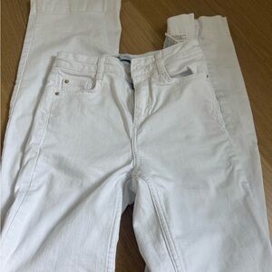Zara Crisp White Jeans